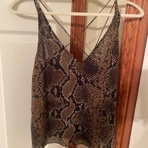 NWT snake print cami